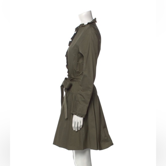 Kate Spade olive green shirt dress - Picture 2 of 3